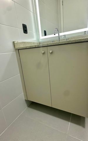 Studio para alugar com 26m², 1 quarto e sem vaga Studio para alugar com 26m², 1 quarto e sem vagaBanheiro