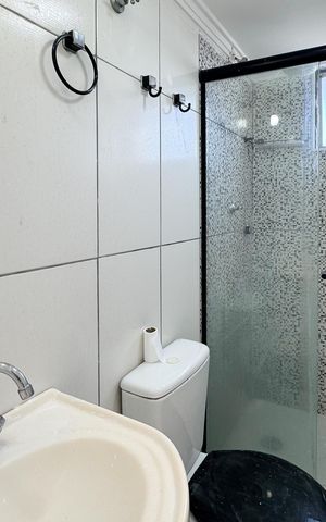 Apartamento à venda com 50m², 2 quartos e 1 vaga Apartamento à venda com 50m², 2 quartos e 1 vagaBanheiro Social