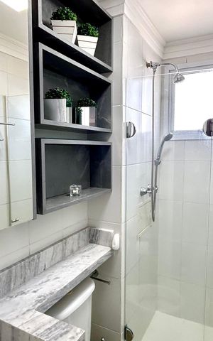 Apartamento à venda com 49m², 2 quartos e 1 vaga Apartamento à venda com 49m², 2 quartos e 1 vagaBanheiro