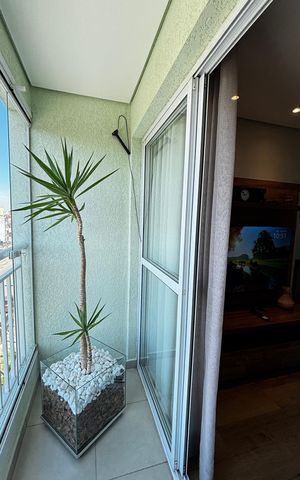 Apartamento à venda com 56m², 2 quartos e 1 vaga Apartamento à venda com 56m², 2 quartos e 1 vagaSala - Sala de Jantar Varanda