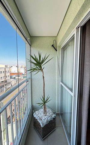 Apartamento à venda com 56m², 2 quartos e 1 vaga Apartamento à venda com 56m², 2 quartos e 1 vagaSala - Sala de Jantar Varanda
