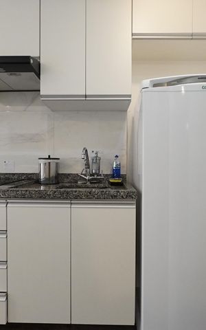 Studio à venda com 28m², 1 quarto e sem vagaCozinha