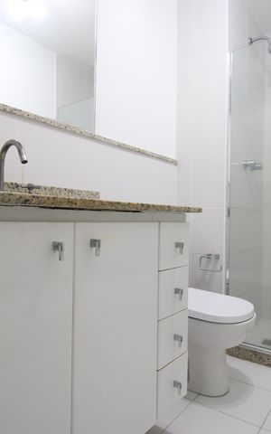 Apartamento à venda com 112m², 3 quartos e 2 vagasBanheiro da suíte