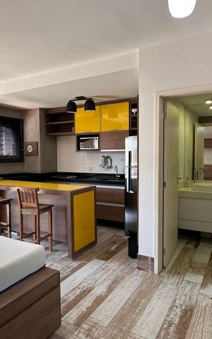 Studio para alugar com 38m², 1 quarto e 1 vaga