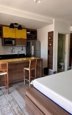 Studio para alugar com 38m², 1 quarto e 1 vaga