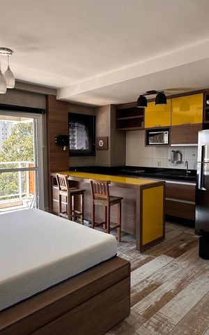 Studio para alugar com 38m², 1 quarto e 1 vaga
