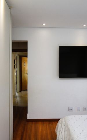 Apartamento à venda com 107m², 3 quartos e 1 vagaQuarto 2 - Suíte