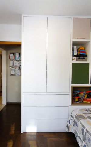 Apartamento à venda com 107m², 3 quartos e 1 vagaQuarto 3 - Armários