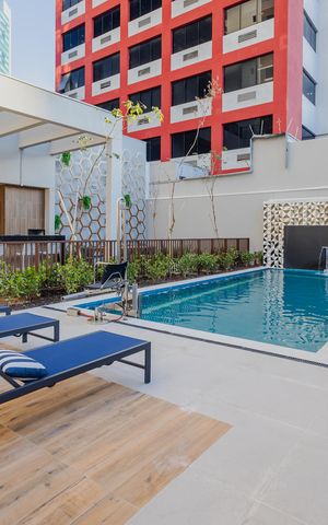 Studio para alugar com 24m², 1 quarto e sem vaga Studio para alugar com 24m², 1 quarto e sem vagaPiscina