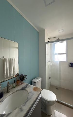 Apartamento para alugar com 71m², 2 quartos e 1 vaga Apartamento para alugar com 71m², 2 quartos e 1 vagaBanheiro Social