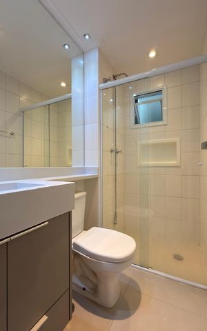 Apartamento à venda com 77m², 3 quartos e 2 vagas Apartamento à venda com 77m², 3 quartos e 2 vagasBanheiro