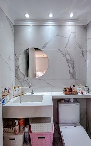 Apartamento à venda com 67m², 2 quartos e 1 vagaBanheiro da Suíte