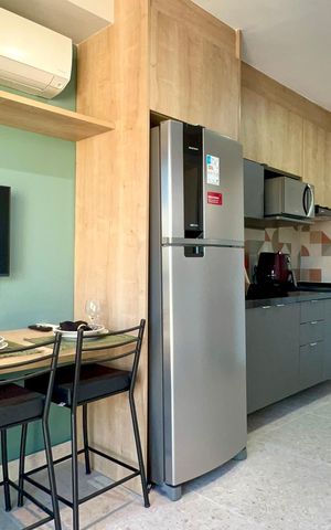 Studio para alugar com 28m², 1 quarto e sem vaga Studio para alugar com 28m², 1 quarto e sem vagaSala