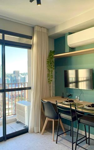 Studio para alugar com 28m², 1 quarto e sem vaga Studio para alugar com 28m², 1 quarto e sem vagaSala