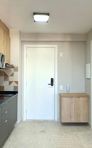 Studio para alugar com 28m², 1 quarto e sem vaga Studio para alugar com 28m², 1 quarto e sem vagaCozinha
