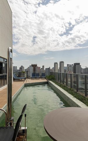 Apartamento para alugar com 44m², 1 quarto e sem vaga Apartamento para alugar com 44m², 1 quarto e sem vagaÁrea comum - Piscina