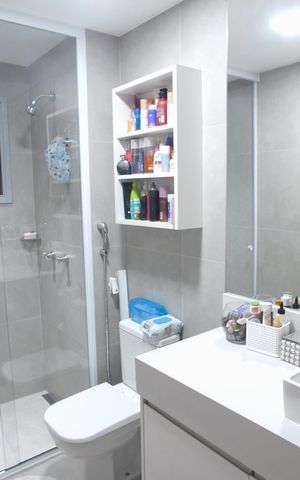 Apartamento para alugar com 155m², 3 quartos e 3 vagas Apartamento para alugar com 155m², 3 quartos e 3 vagasBanheiro da Suíte 2