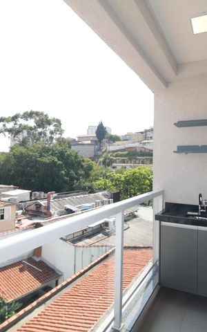 Apartamento para alugar com 47m², 1 quarto e 1 vagaSala / Cozinha - Varanda