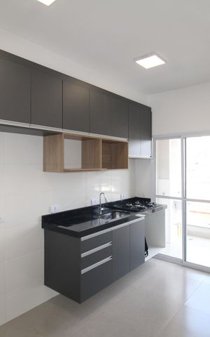 Apartamento para alugar com 47m², 1 quarto e 1 vagaSala / Cozinha