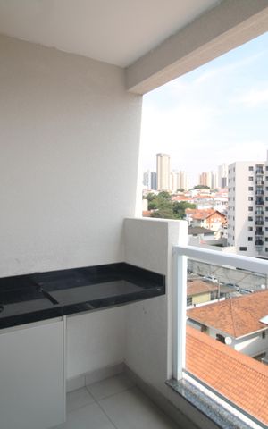 Apartamento para alugar com 33m², 1 quarto e 1 vagaSala / Cozinha - Varanda