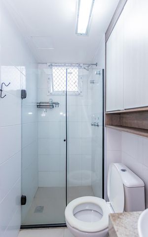 Apartamento para alugar com 45m², 2 quartos e 1 vaga Apartamento para alugar com 45m², 2 quartos e 1 vagaBanheiro