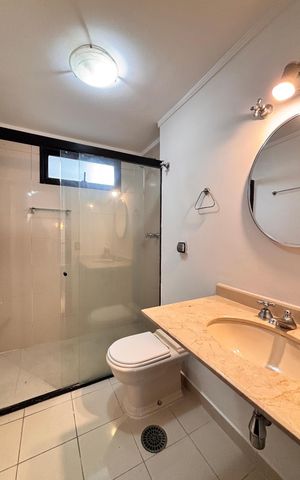 Apartamento para alugar com 50m², 1 quarto e 1 vaga Apartamento para alugar com 50m², 1 quarto e 1 vagaBanheiro da Suíte