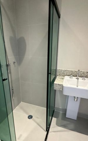 Apartamento para alugar com 112m², 3 quartos e 2 vagas Apartamento para alugar com 112m², 3 quartos e 2 vagasBanheiro da Suíte 1