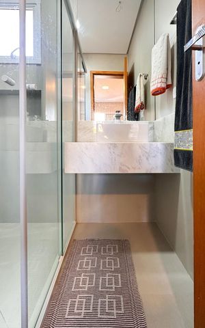 Apartamento à venda com 106m², 2 quartos e 2 vagasBanheiro Social