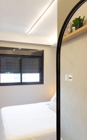 Apartamento para alugar com 25m², 1 quarto e sem vaga Apartamento para alugar com 25m², 1 quarto e sem vagaBanheiro da Suíte