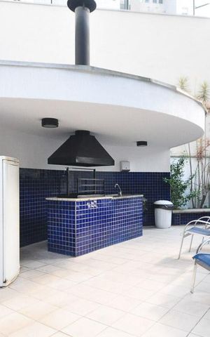 Apartamento à venda com 45m², 1 quarto e 1 vagaChurrasqueira