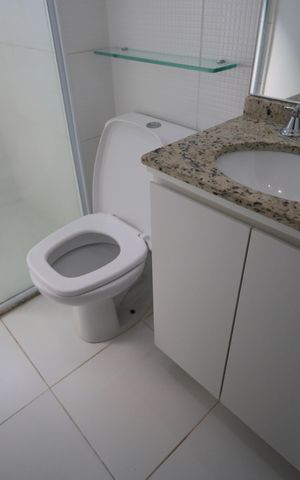 Apartamento para alugar com 55m², 2 quartos e 1 vagaBanheiro da Suíte 1