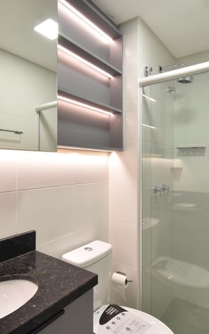 Studio para alugar com 20m², 1 quarto e sem vagaBanheiro do Studio