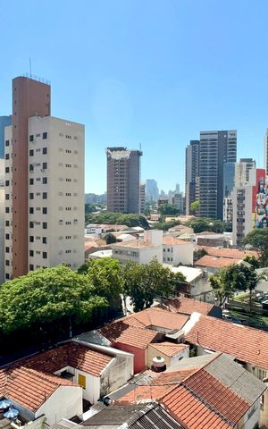 Studio para alugar com 28m², 1 quarto e sem vaga Studio para alugar com 28m², 1 quarto e sem vagaVista da Varanda