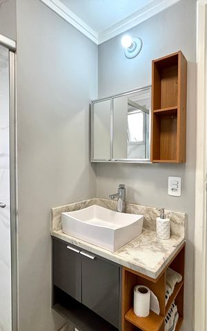Apartamento à venda com 43m², 1 quarto e 1 vaga Apartamento à venda com 43m², 1 quarto e 1 vagaBanheiro