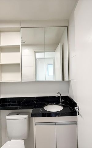 Apartamento para alugar com 37m², 2 quartos e 1 vaga Apartamento para alugar com 37m², 2 quartos e 1 vagaBanheiro