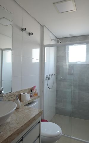 Apartamento à venda com 80m², 3 quartos e 2 vagasBanheiro Social