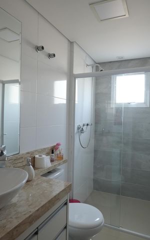 Apartamento à venda com 80m², 3 quartos e 2 vagasBanheiro Social