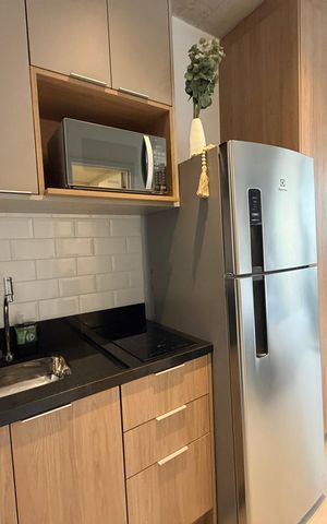 Studio à venda com 25m², 1 quarto e sem vagaCozinha