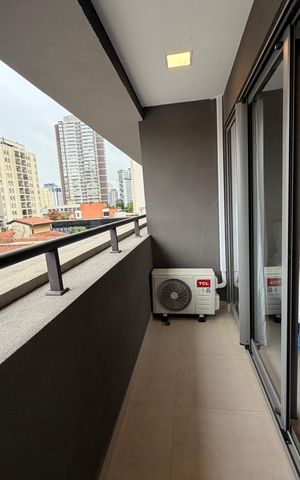 Studio à venda com 25m², 1 quarto e sem vagaVaranda