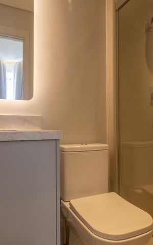 Apartamento para alugar com 90m², 2 quartos e 1 vaga Apartamento para alugar com 90m², 2 quartos e 1 vagaBanheiro da Suíte 1