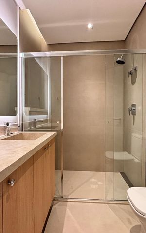 Apartamento para alugar com 74m², 1 quarto e 1 vaga Apartamento para alugar com 74m², 1 quarto e 1 vagaBanheiro da Suíte