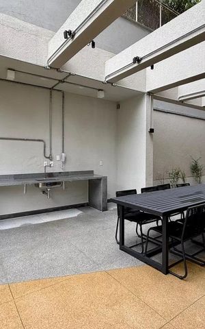Studio para alugar com 24m², 1 quarto e sem vaga Studio para alugar com 24m², 1 quarto e sem vagaÁrea comum - Churrasqueira 2