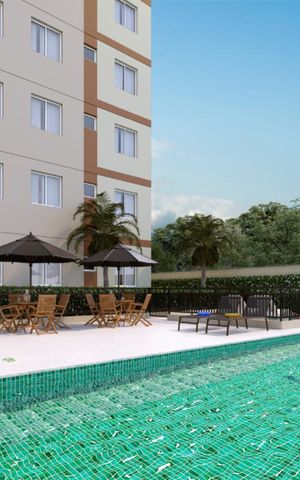 Apartamento para alugar com 35m², 2 quartos e sem vaga Apartamento para alugar com 35m², 2 quartos e sem vagaÁrea comum - Piscina
