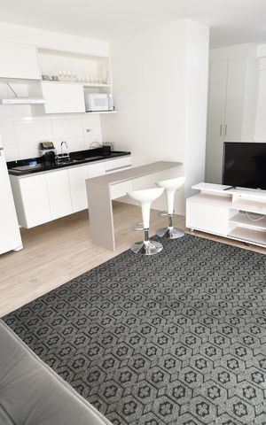 Studio para alugar com 46m², 1 quarto e 1 vagaSala