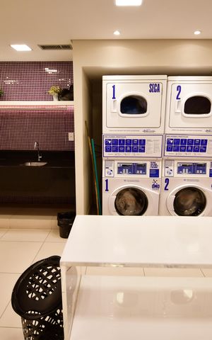 Studio para alugar com 46m², 1 quarto e 1 vagaLavanderia