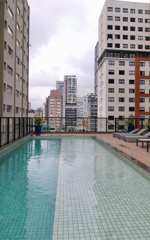 Apartamento para alugar com 33m², 1 quarto e sem vaga Apartamento para alugar com 33m², 1 quarto e sem vagaÁrea comum - Piscina