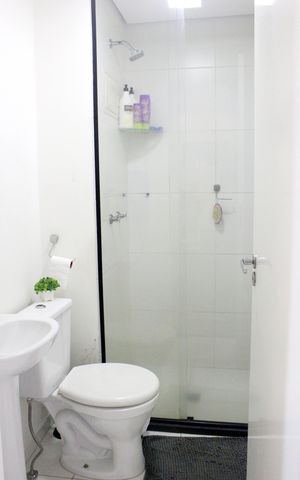 Apartamento à venda com 44m², 2 quartos e 1 vagaBanheiro 