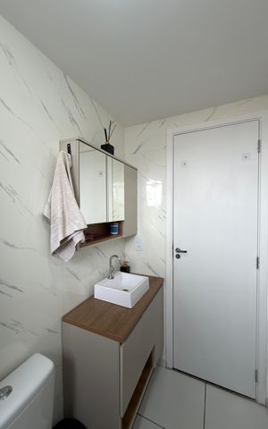 Apartamento à venda com 42m², 2 quartos e 1 vagaBanheiro Social