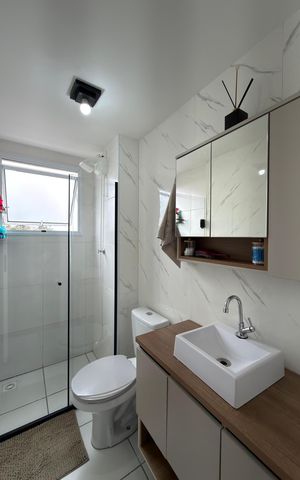 Apartamento à venda com 42m², 2 quartos e 1 vagaBanheiro Social