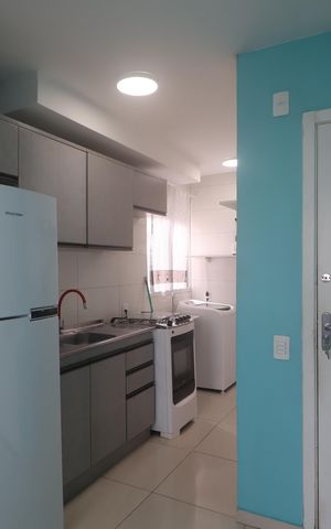 Apartamento para alugar com 44m², 2 quartos e 1 vagaCozinha e Área de Serviço